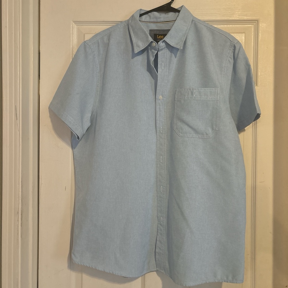 Lee Light Blue Short Sleeve Shirt